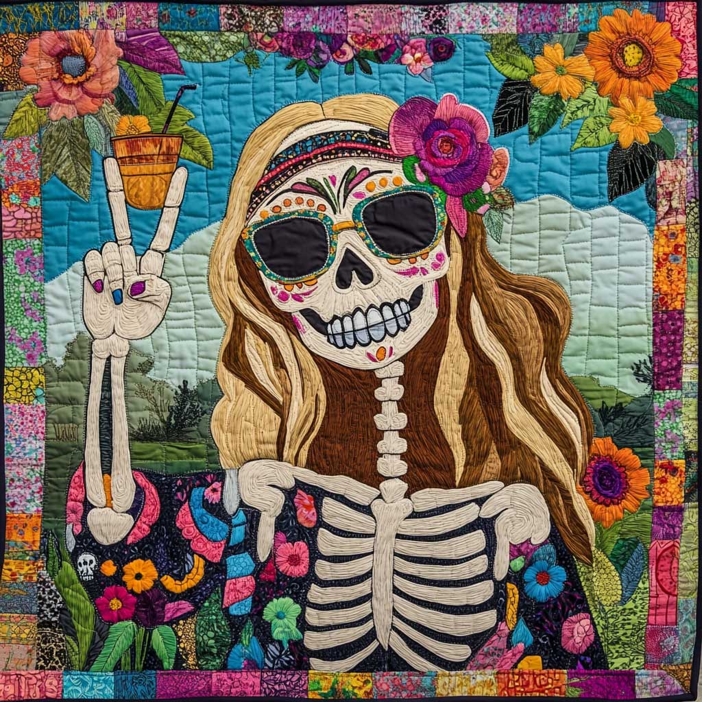 Girl Loves Peace XR0808053CL Quilt