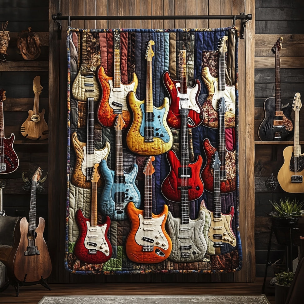Guitar Wall WU2612086CL Quilt