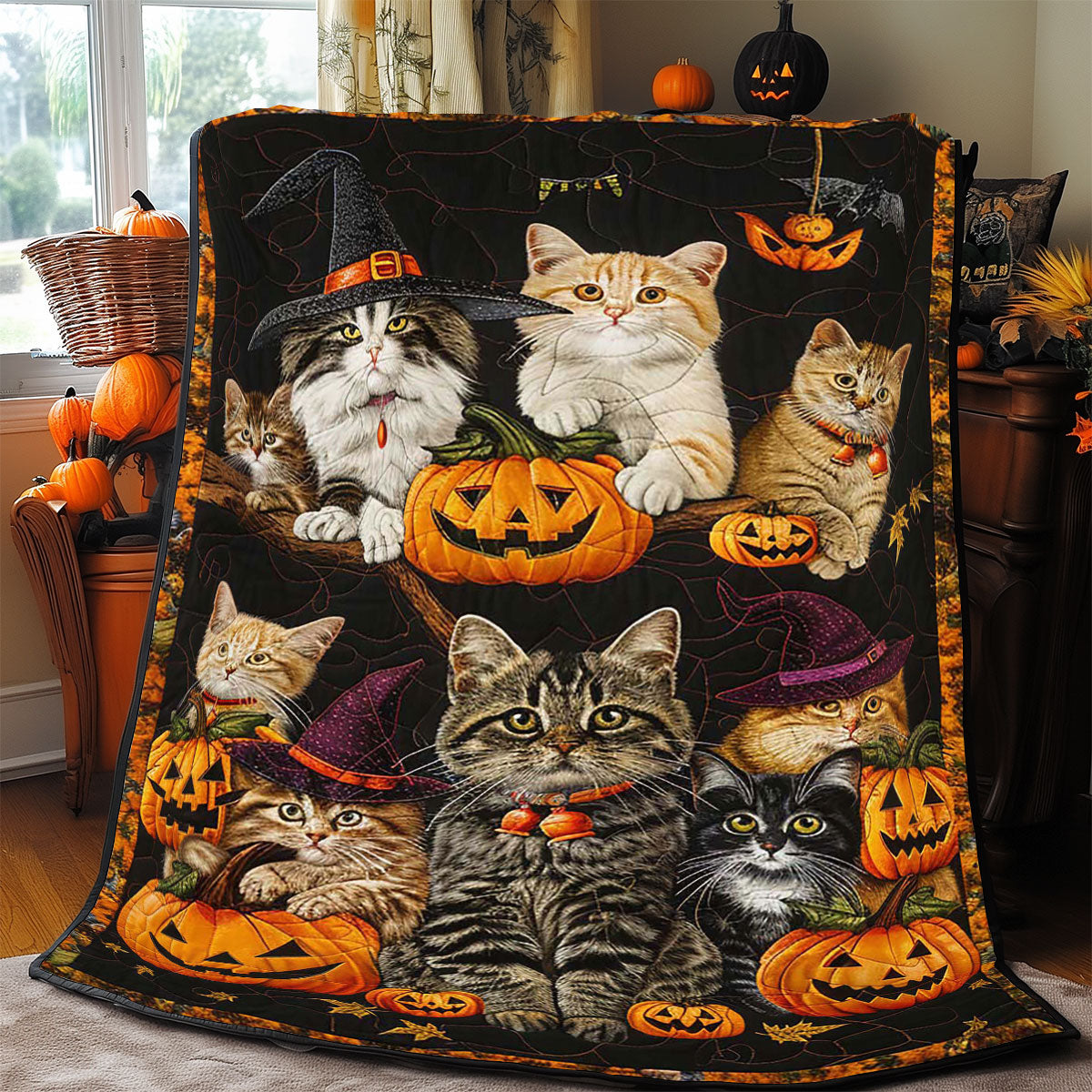 Halloween Cat WJ2908011CL Quilt