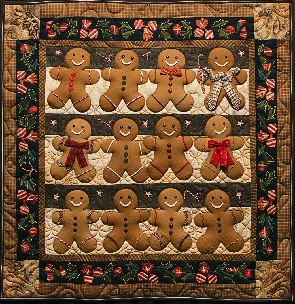 Happy Gingerbreads XR2008011CL Quilt
