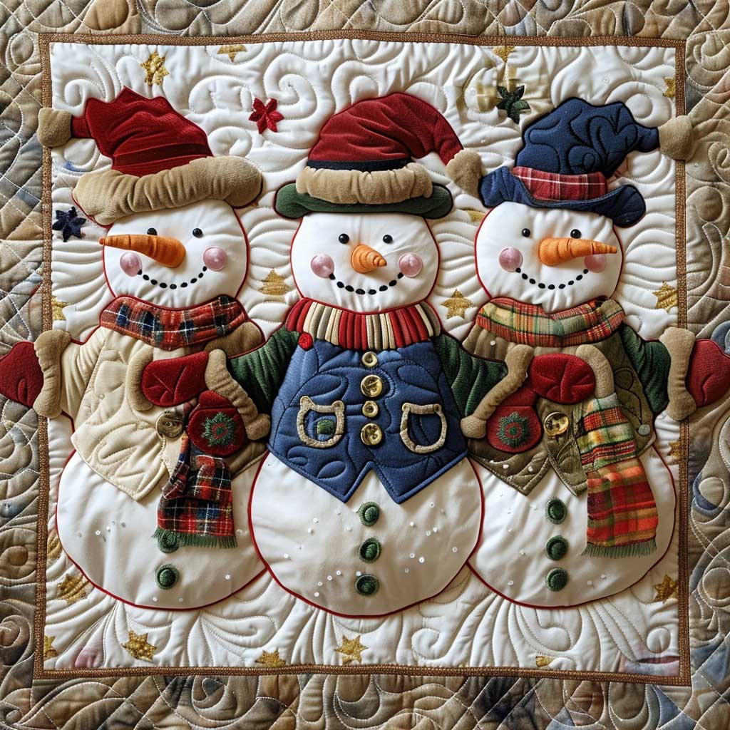 Joyful Snowmans XR1508038CL Quilt