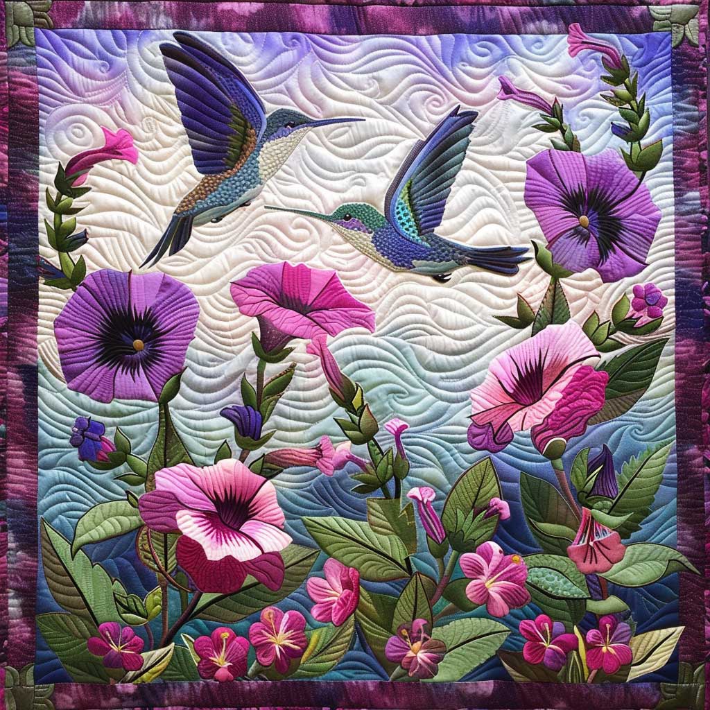 Love Hummingbirds XR1507002CL Quilt