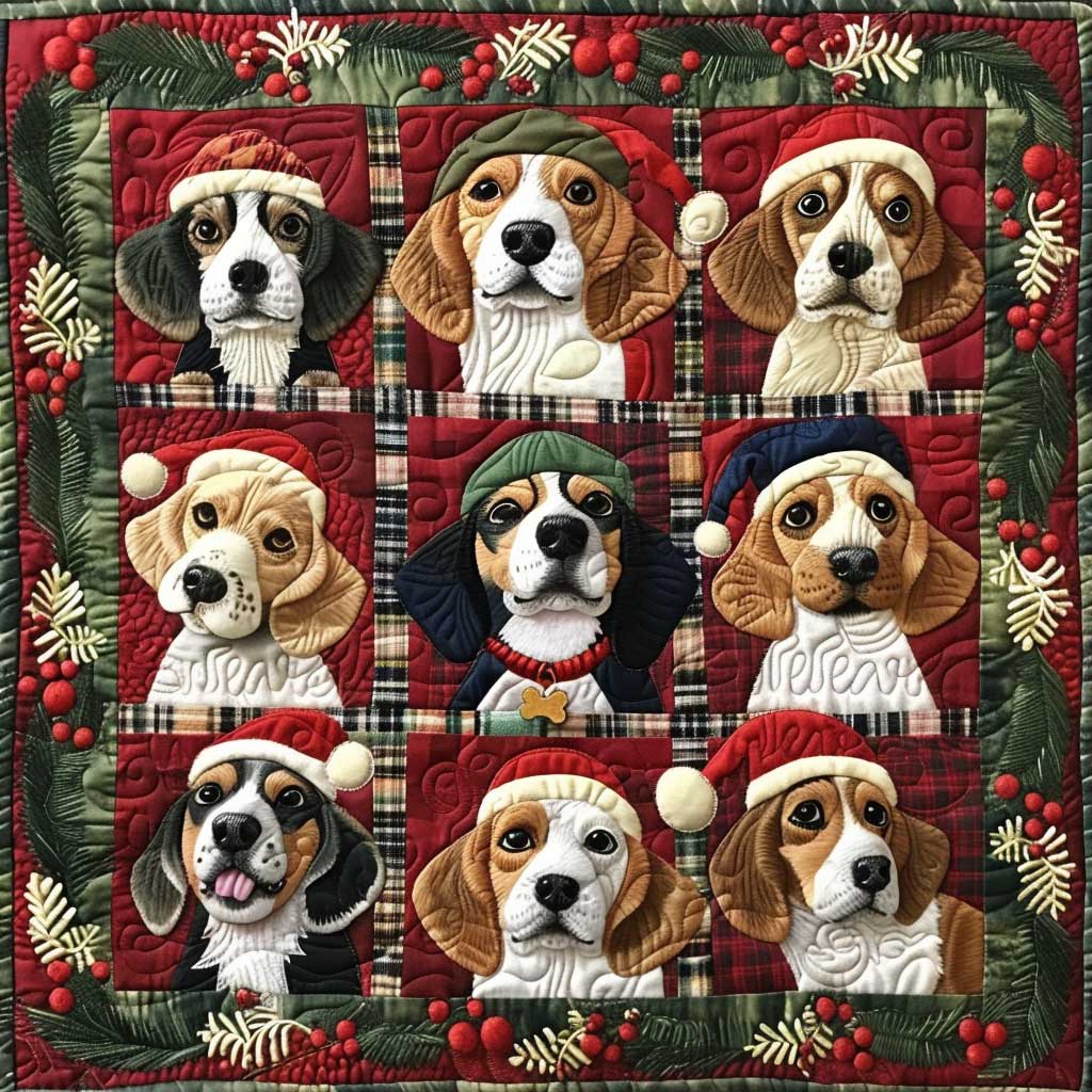 Merry Beaglemas XR1508028CL Quilt