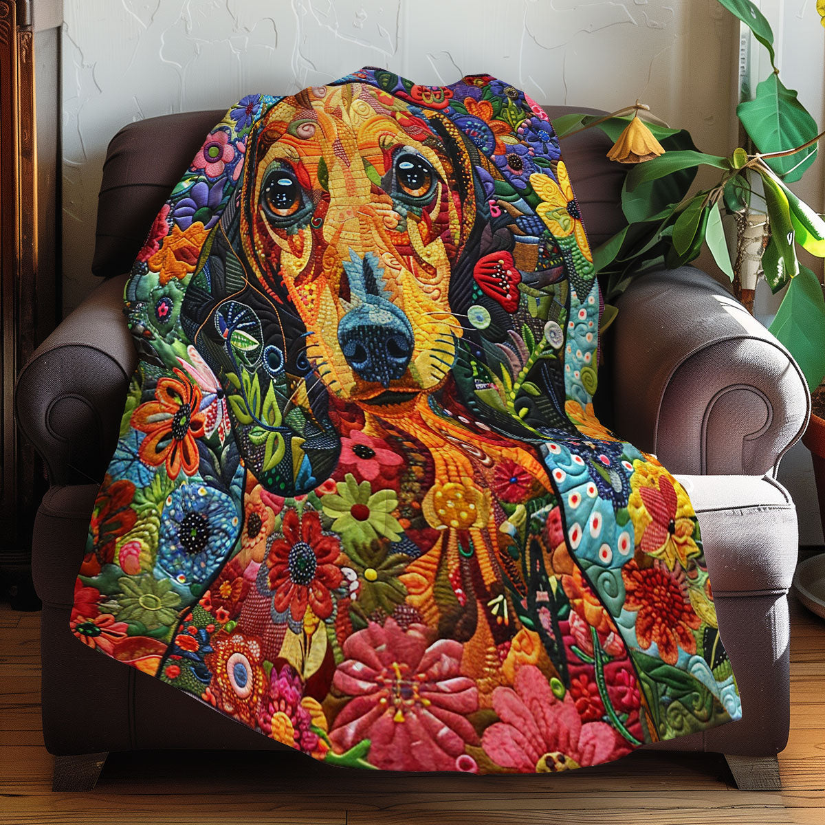 Flower Dog WJ0706012CL Quilt