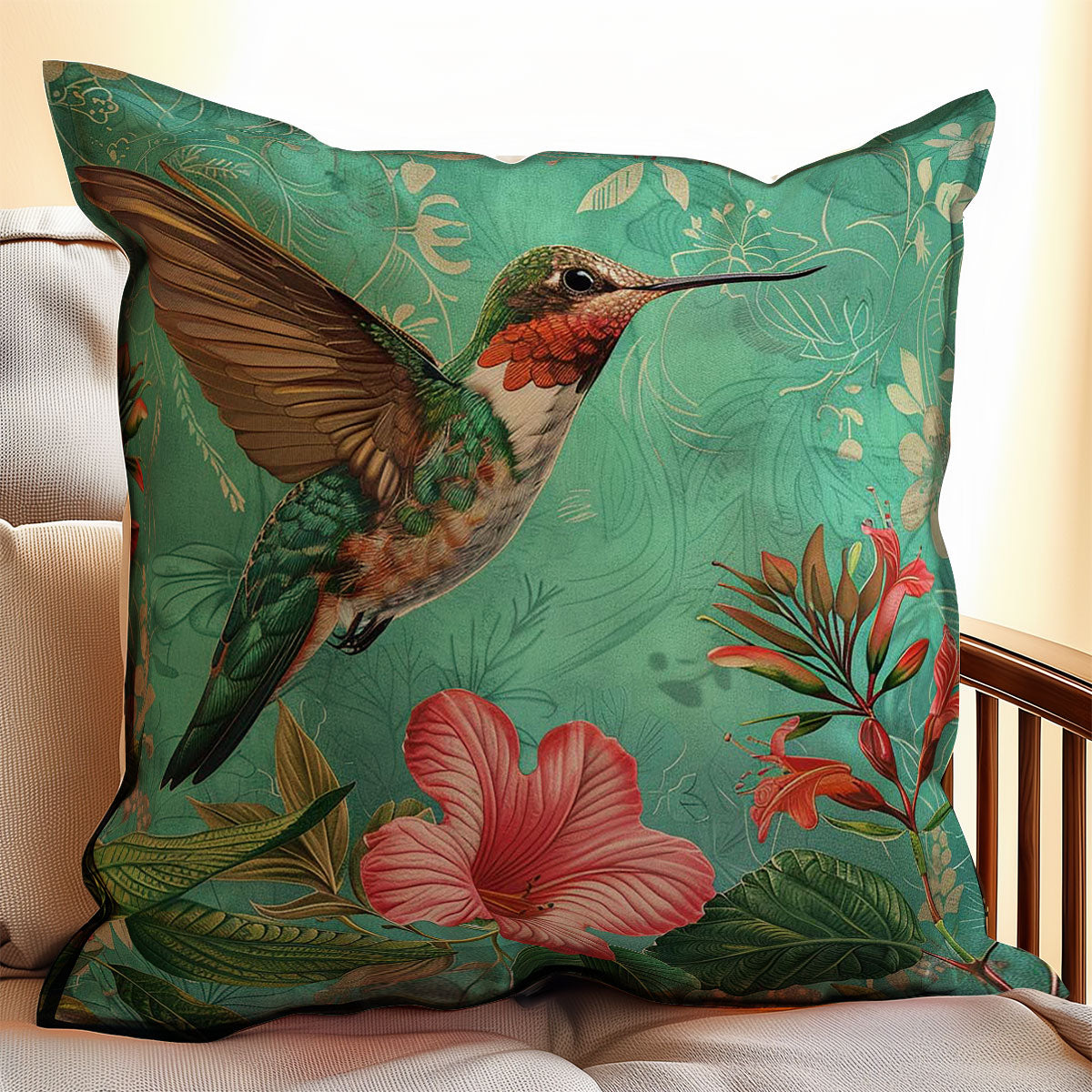 Hummingbird WJ1507028CL Quilt Pillow Case