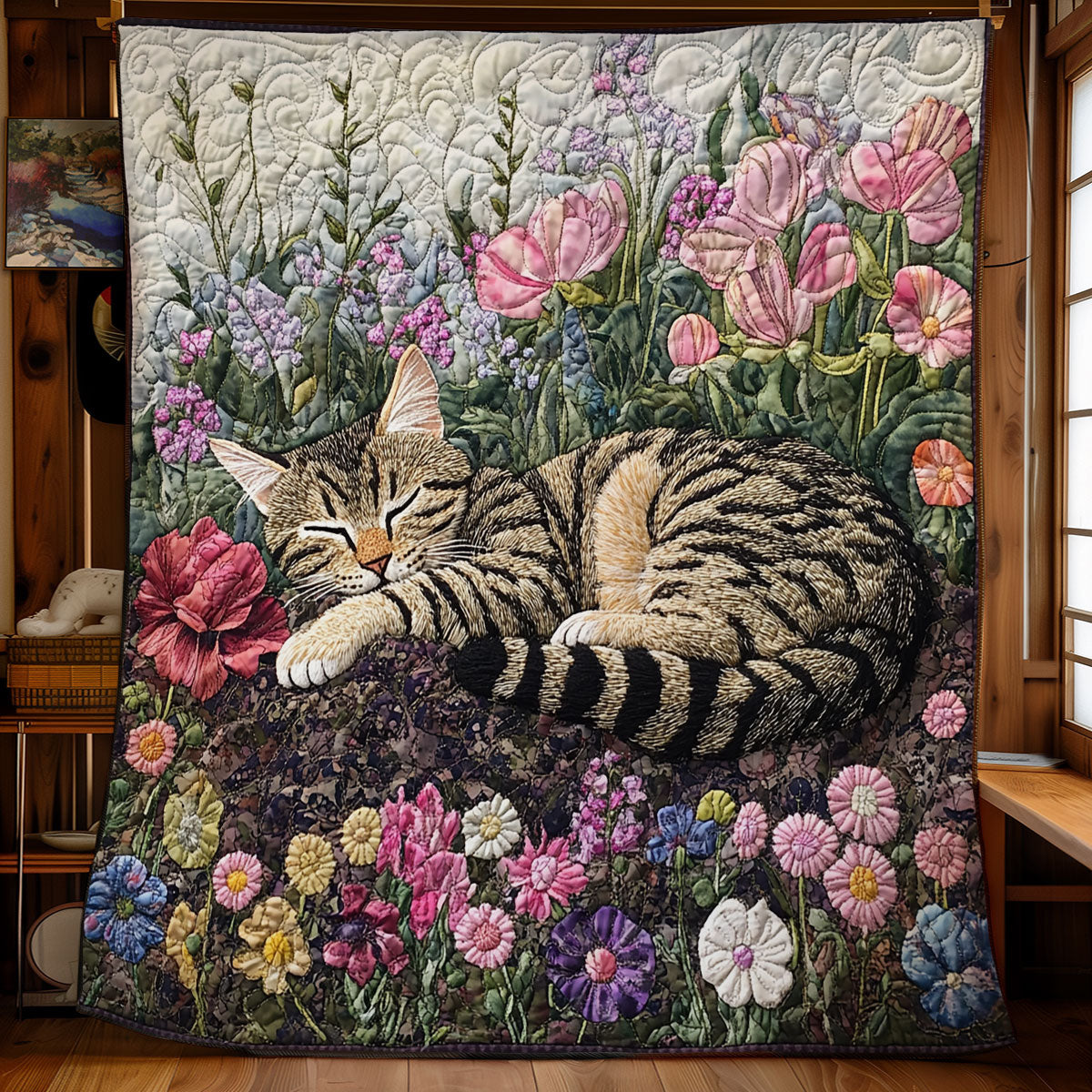 Sleeping Cat Wander In The Dream WU1902011CL Quilt
