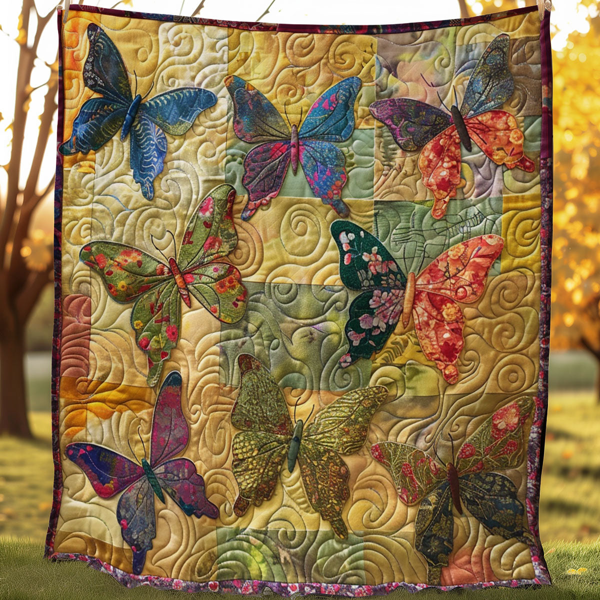 Butterflies WJ1006002CL Quilt