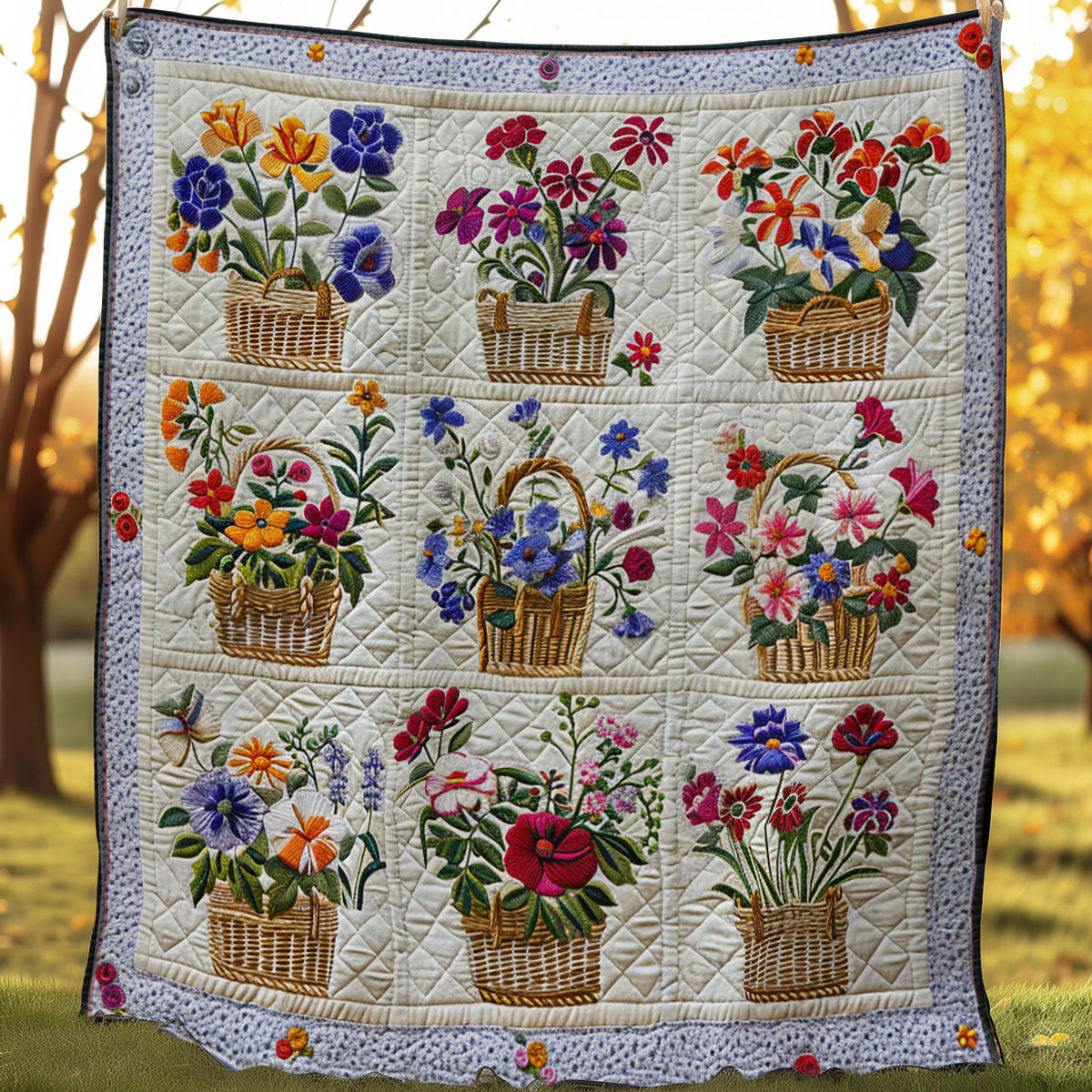 Flowers WJ1206004CL Quilt