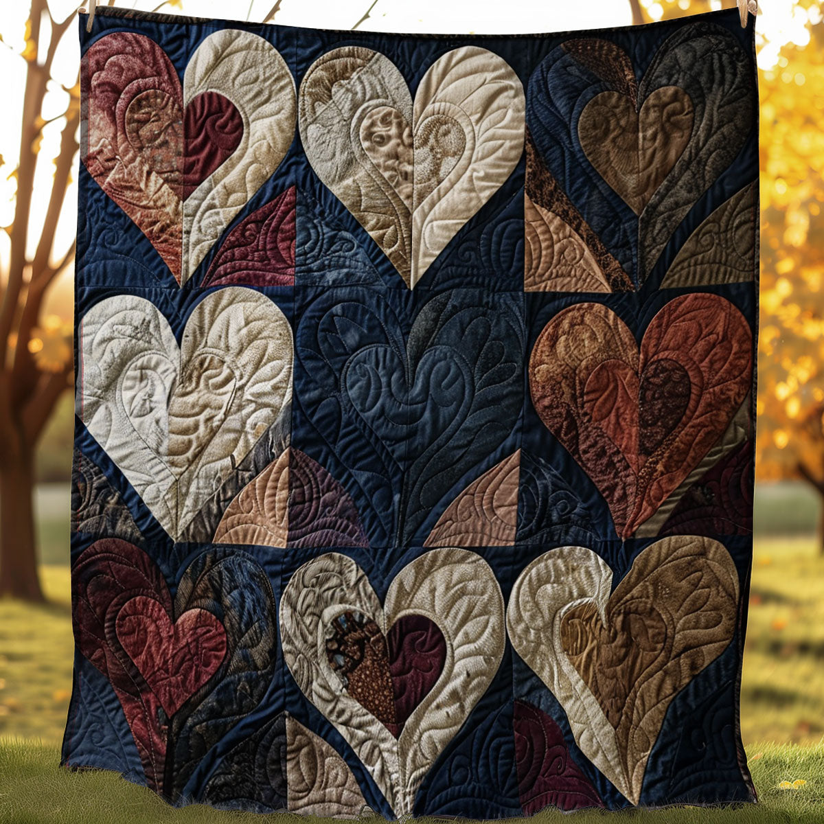 Hearts WJ1206008CL Quilt