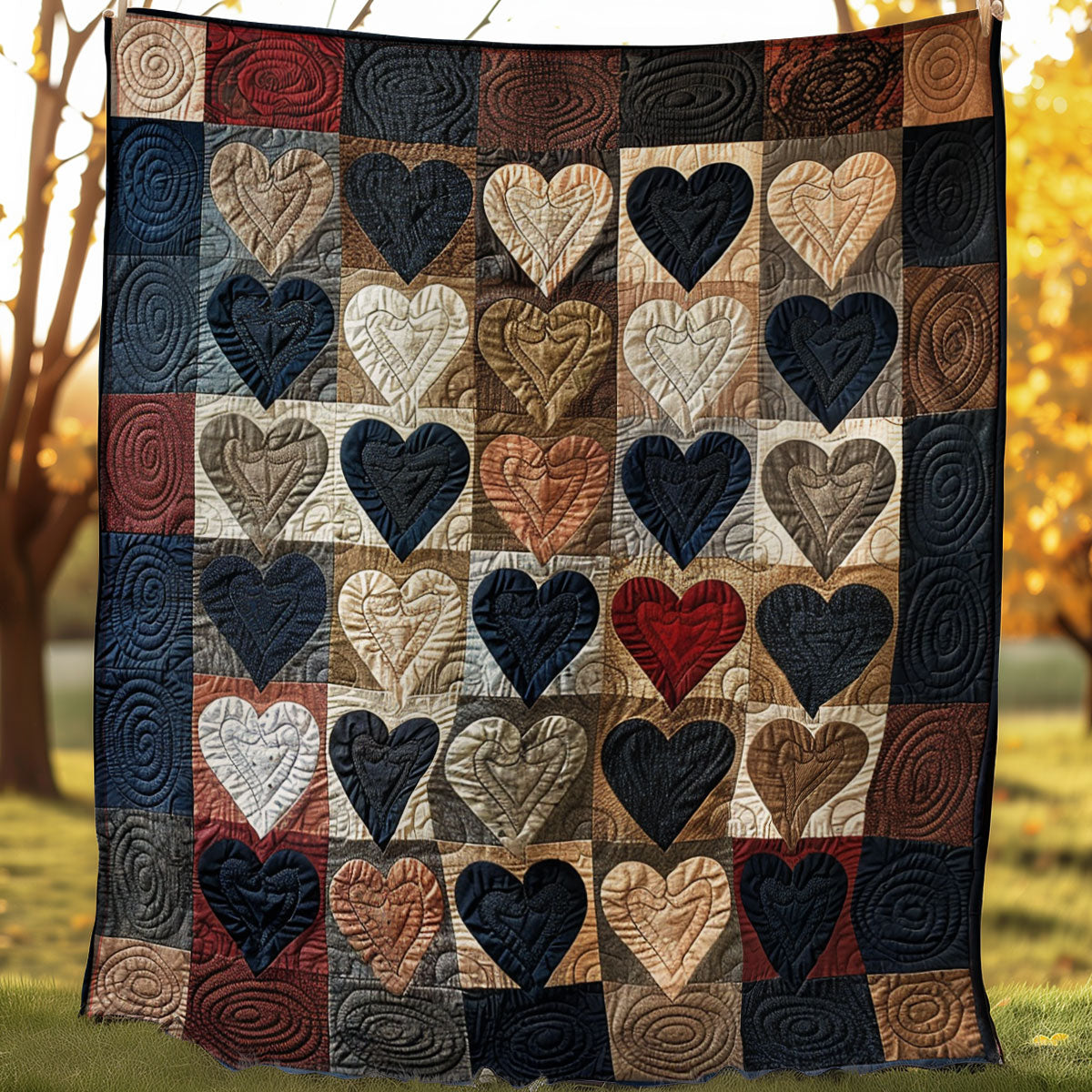 Hearts WJ1206009CL Quilt