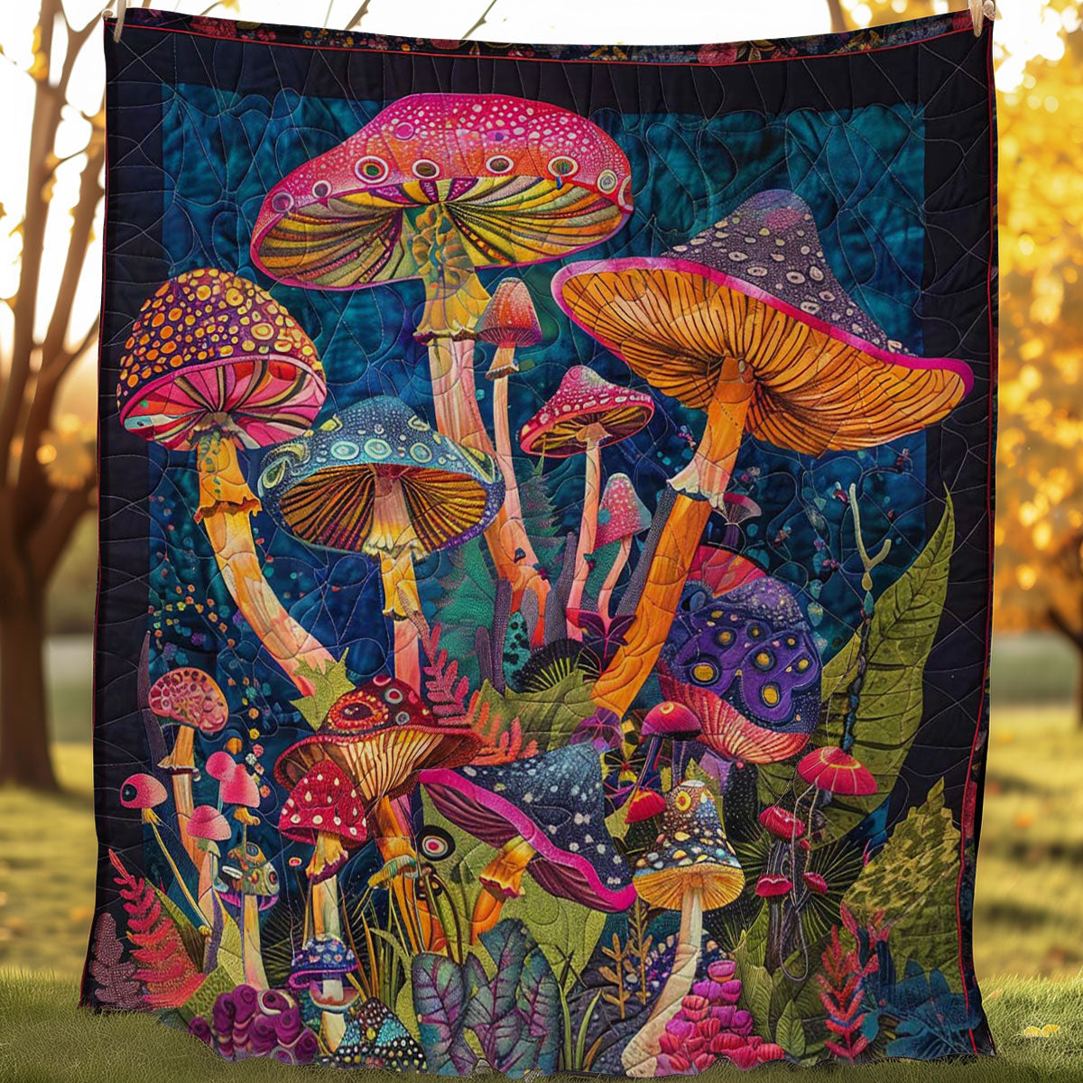 Hippie Mushroom WJ2106014CL Quilt