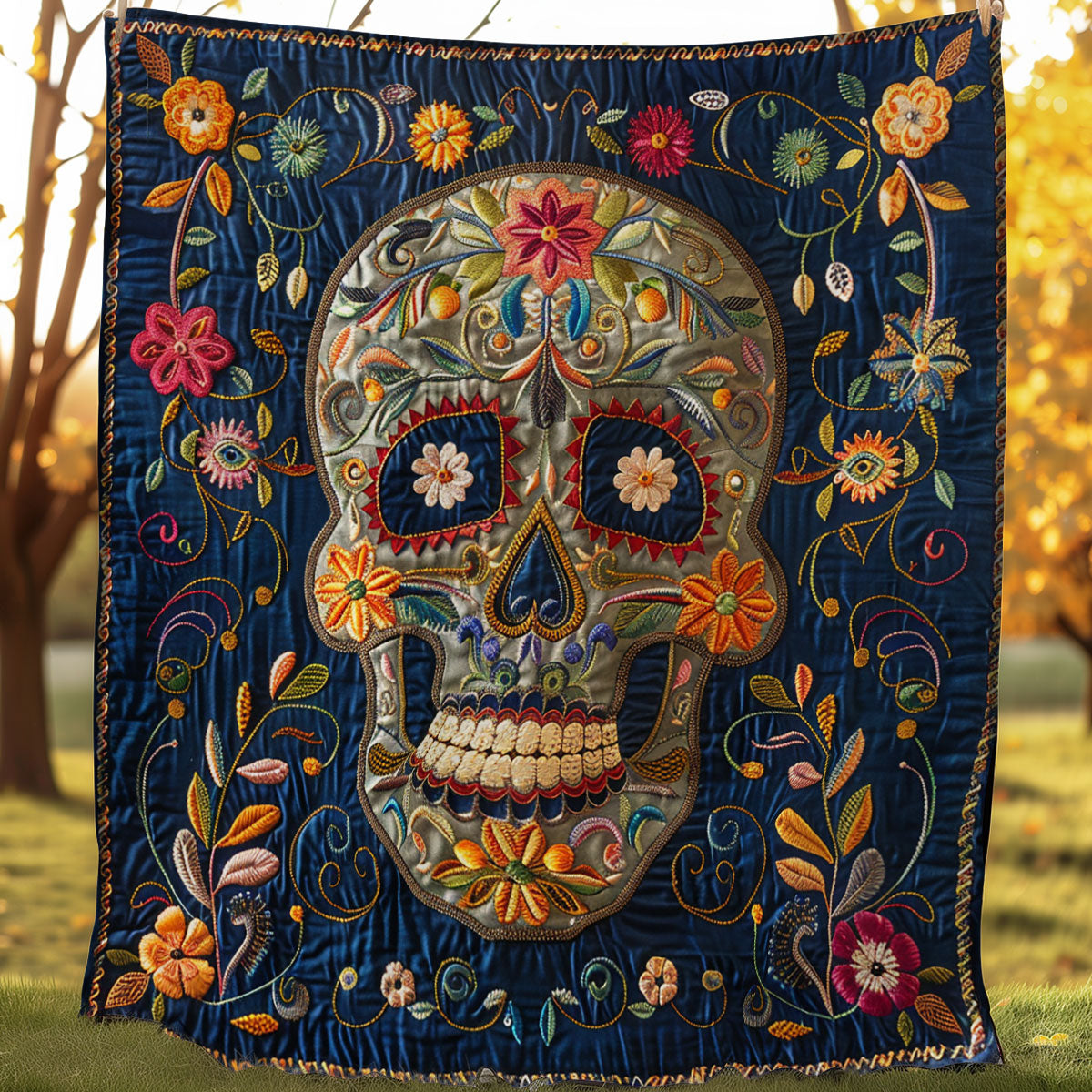 Sugar Skull WJ1006016CL Quilt