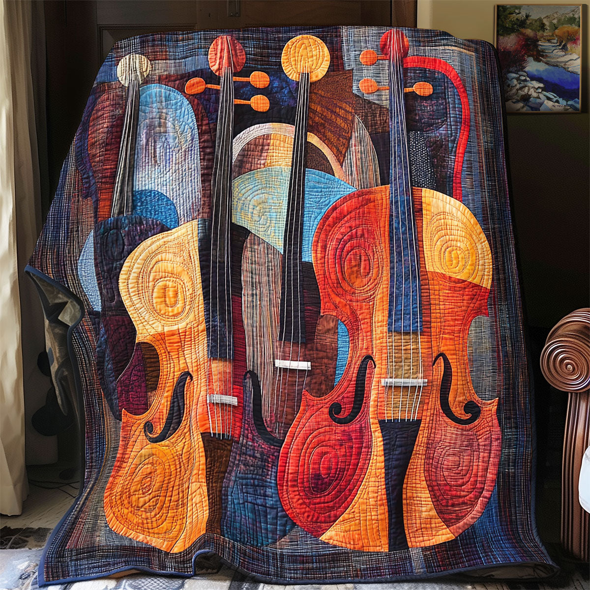 Violin Music Is My Life WU0602047CL Quilt
