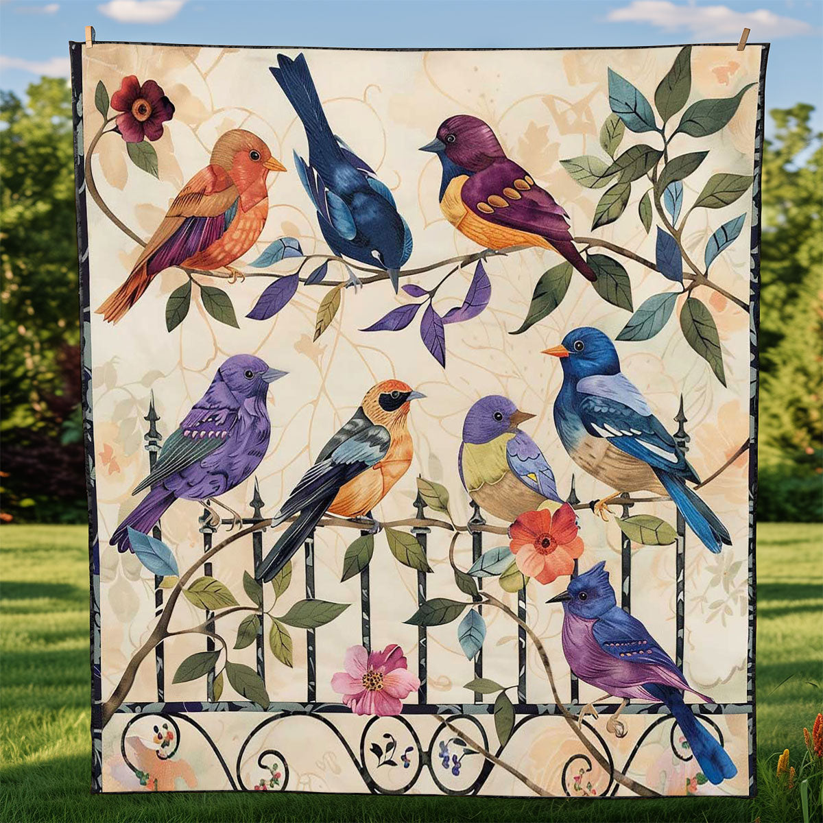 Birds WJ0909004CL Quilt