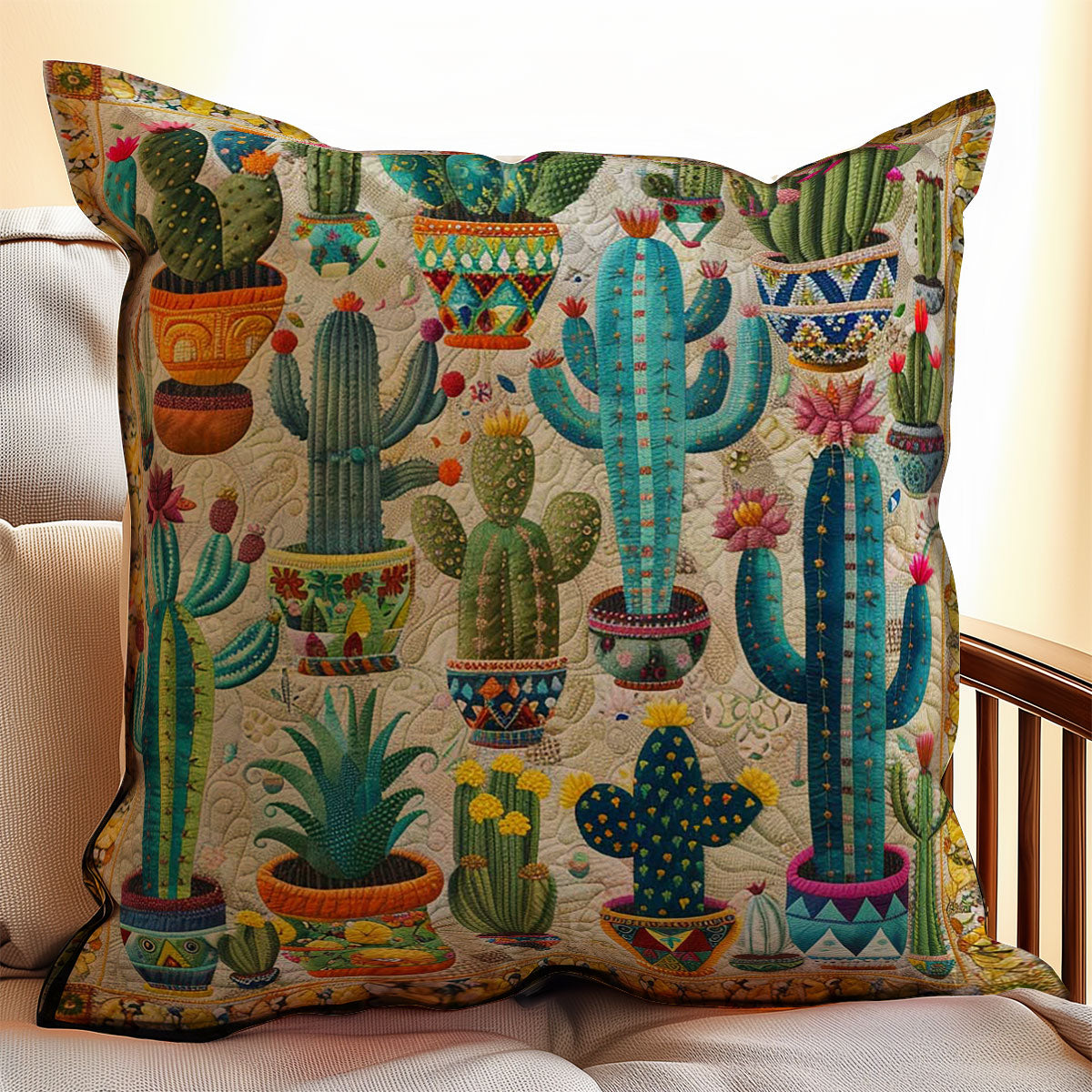 Cactus WJ2207041CL Quilt Pillow Case