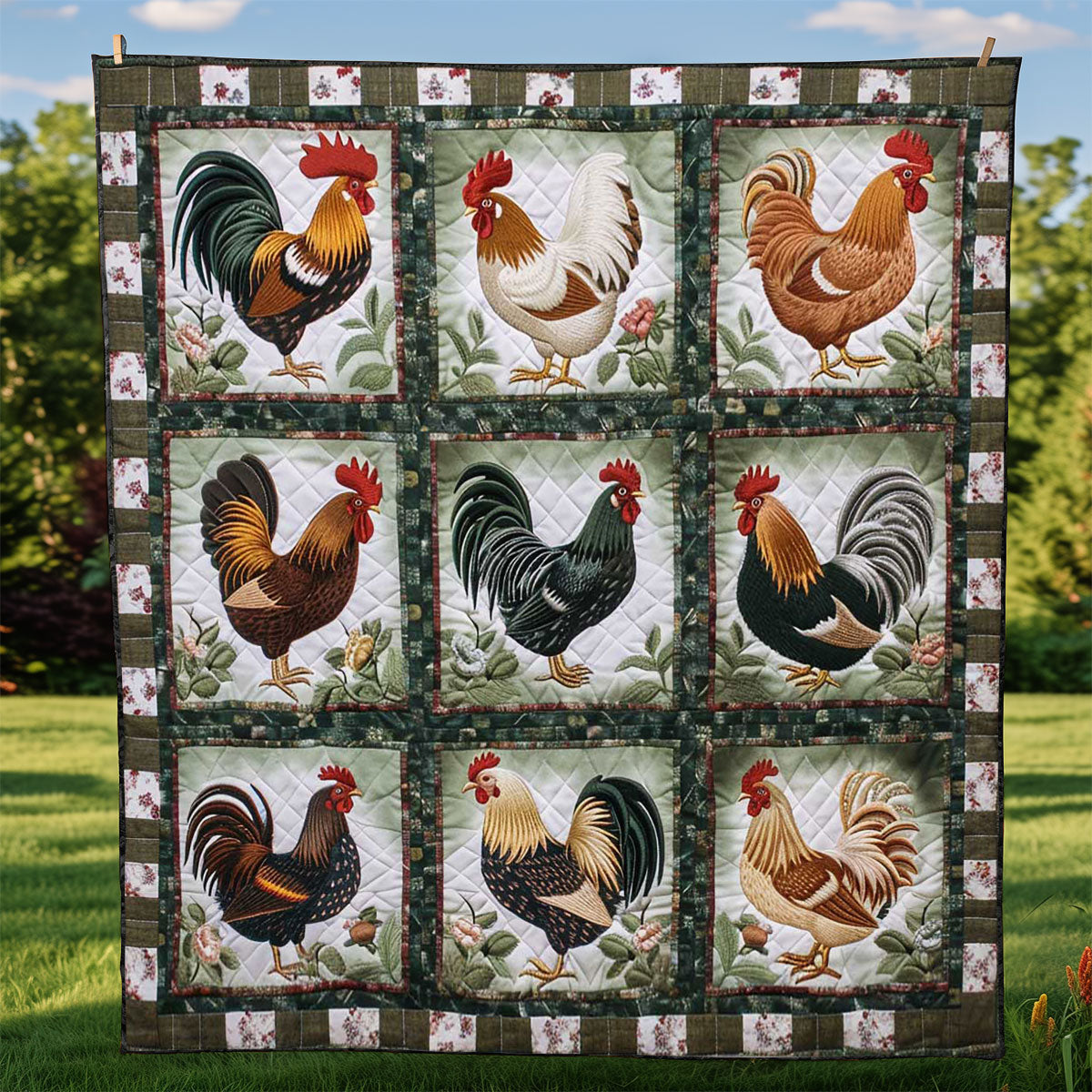 Chicken WJ1009003CL Quilt