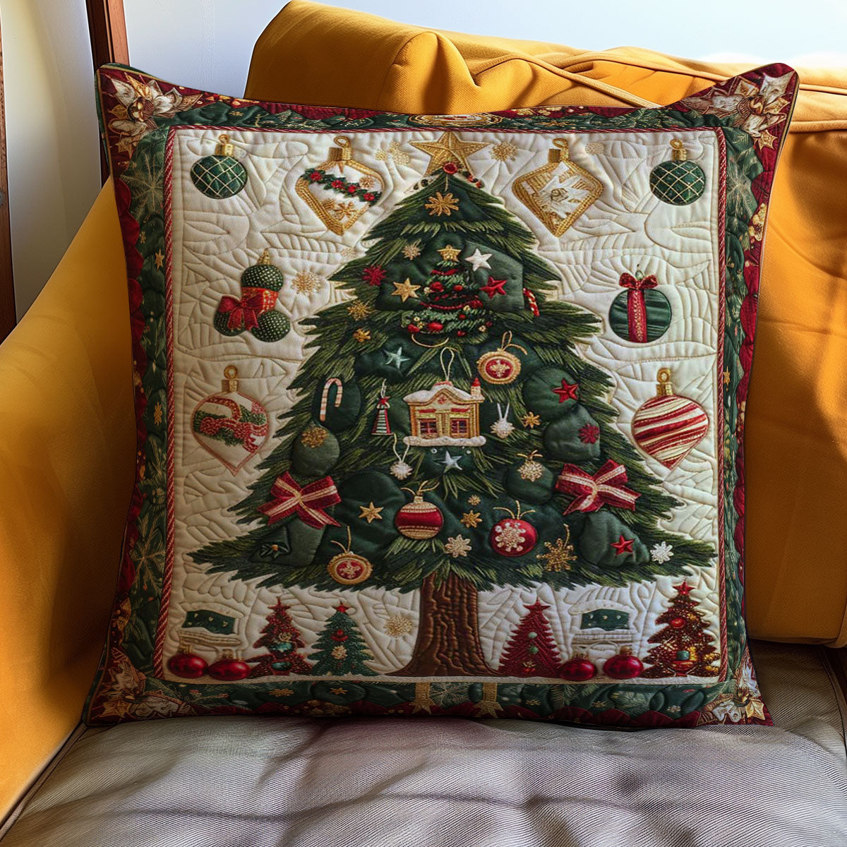 Christmas Tree WJ0609031CL Quilt Pillow Case