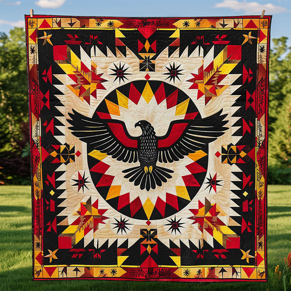Eagle Native American WJ0909012CL Quilt
