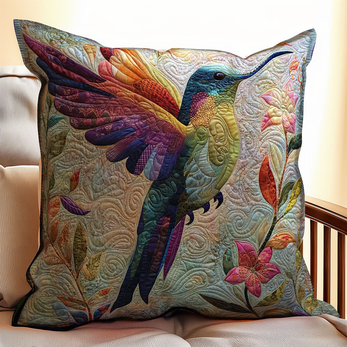 Hummingbird WJ2408035CL Quilt Pillow Case