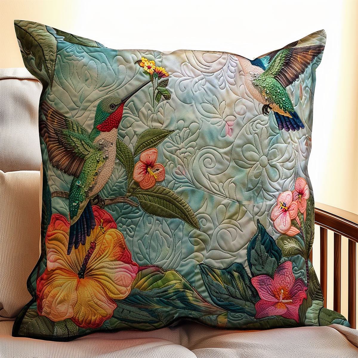 Hummingbird WJ1707025CL Quilt Pillow Case