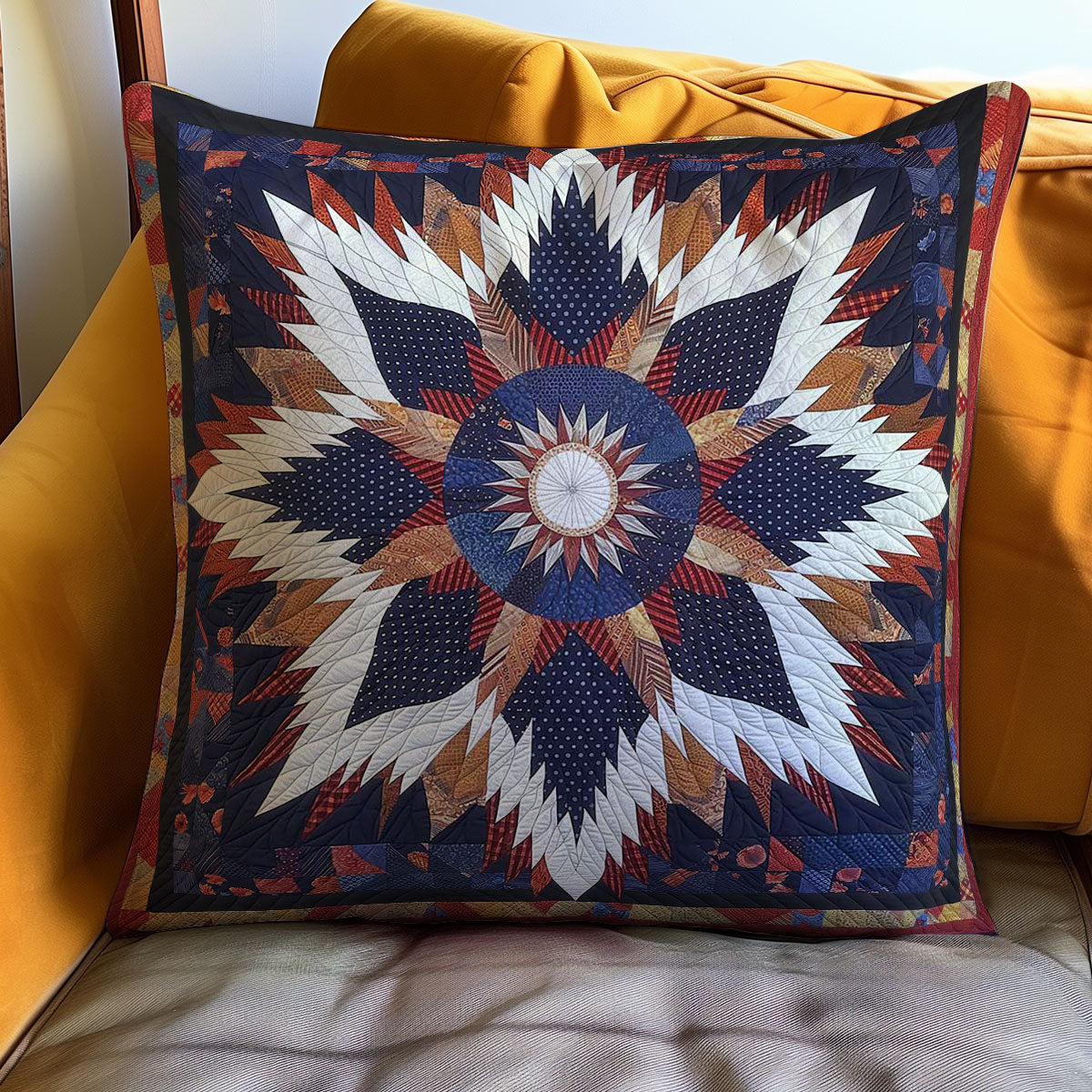 Native American Star WJ0207024CL Quilt Pillow Case