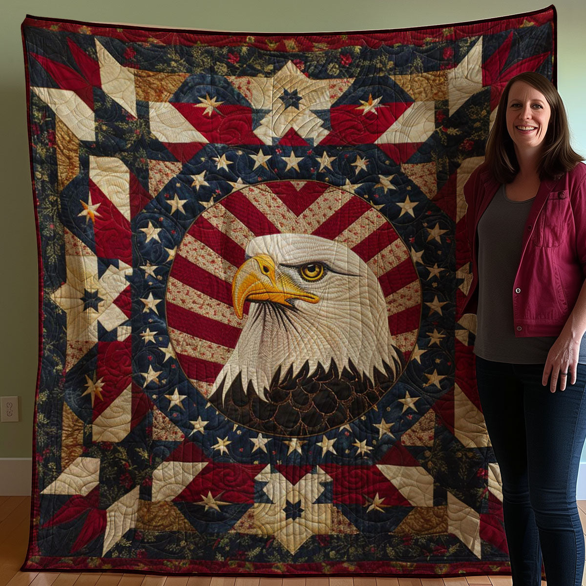 Independence Eagle WJ0407002CL Quilt