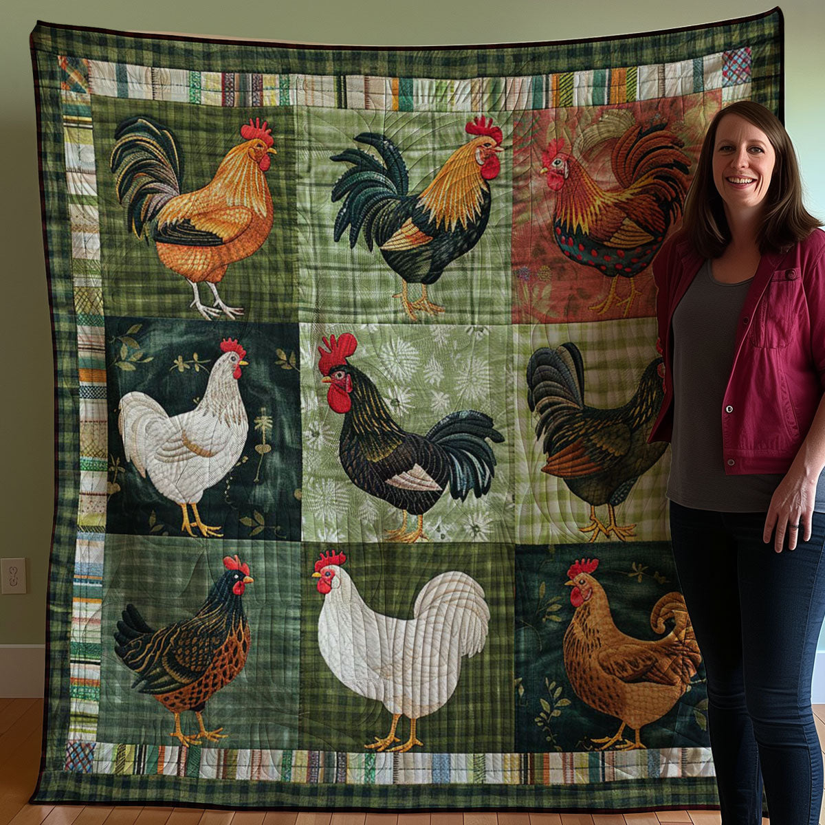 Chicken WJ0407008CL Quilt