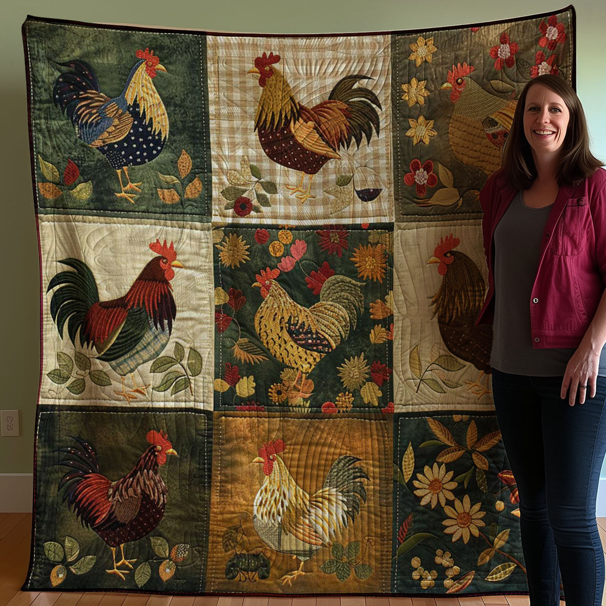 Chicken WJ0607005CL Quilt