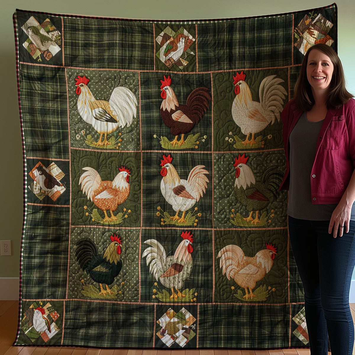 Chicken WJ0607007CL Quilt