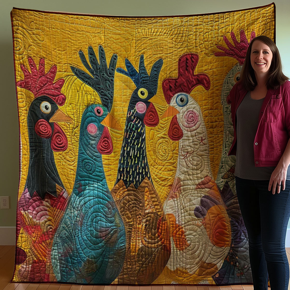 Chicken WJ3007020CL Quilt