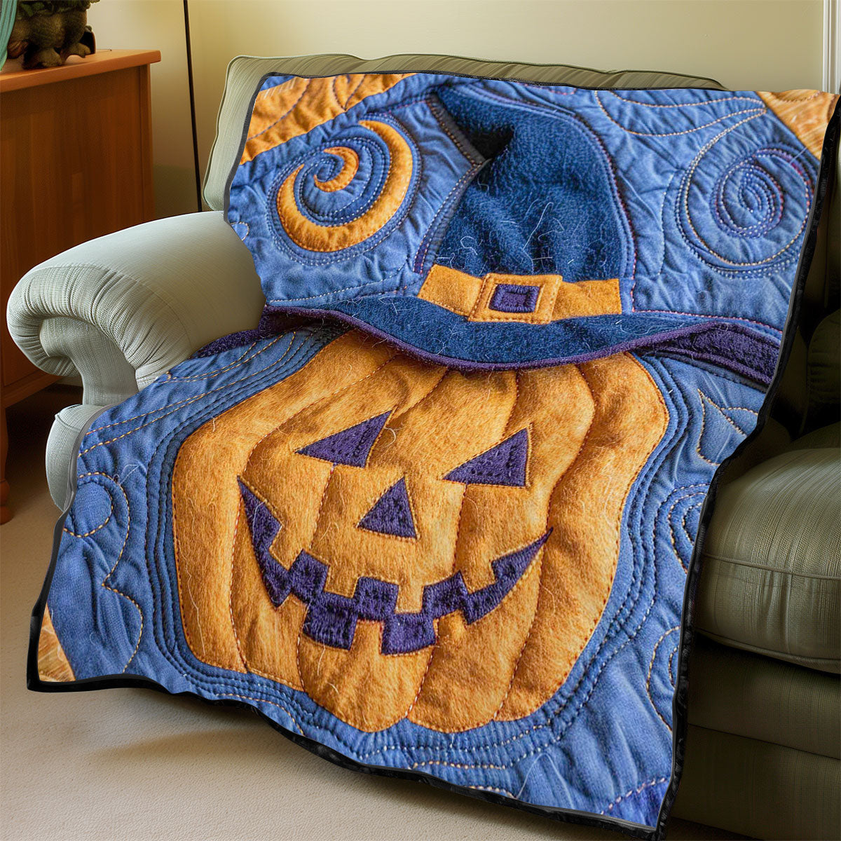 Halloween Pumpkin WJ1907023CL Quilt