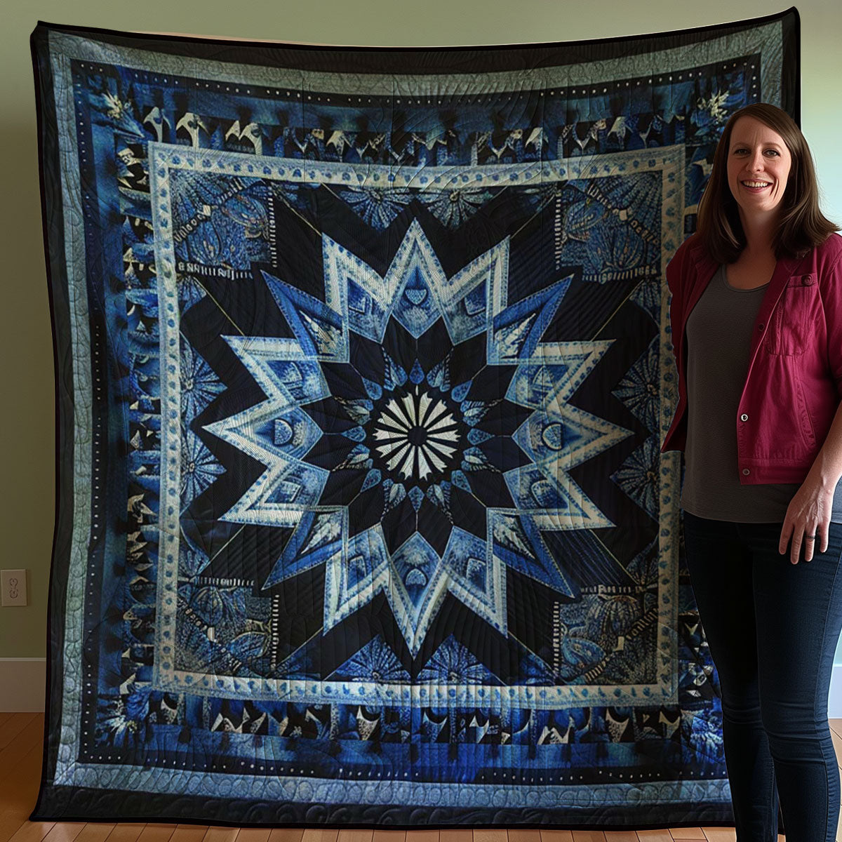 Native American Star WJ1107011CL Quilt