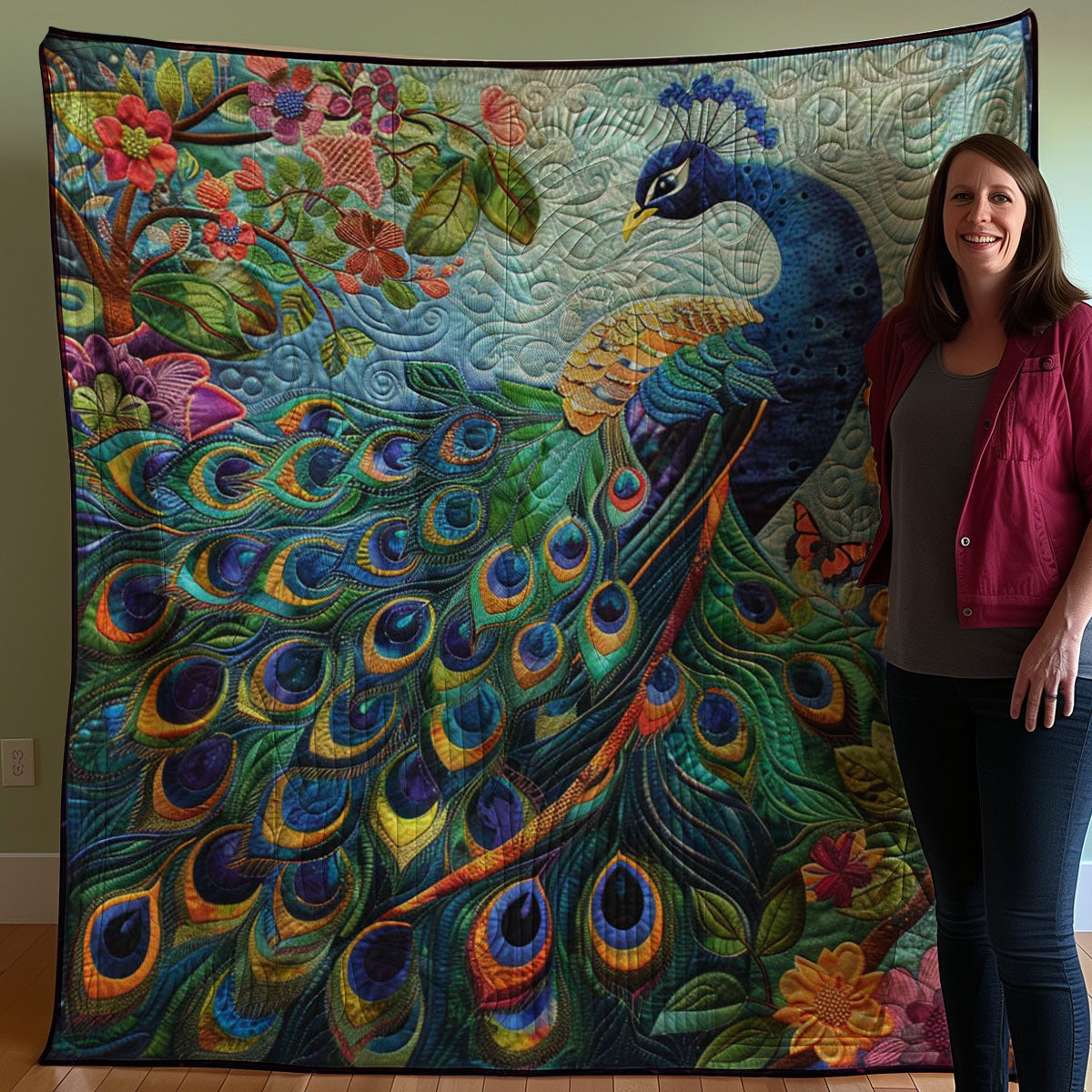 Peacock WJ2207034CL Quilt