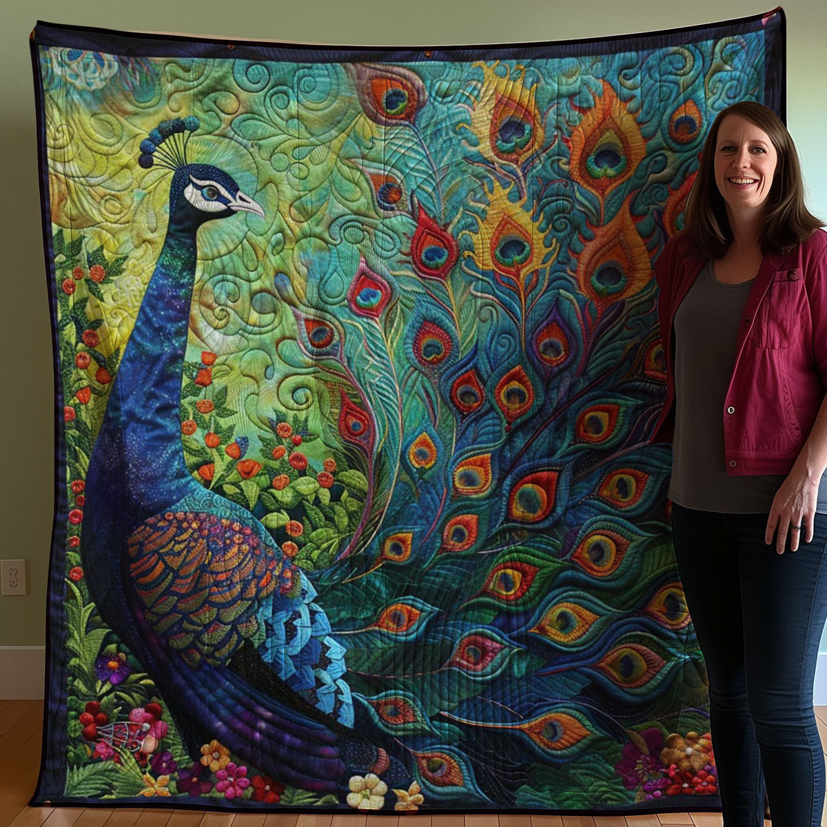 Peacock WJ2207035CL Quilt