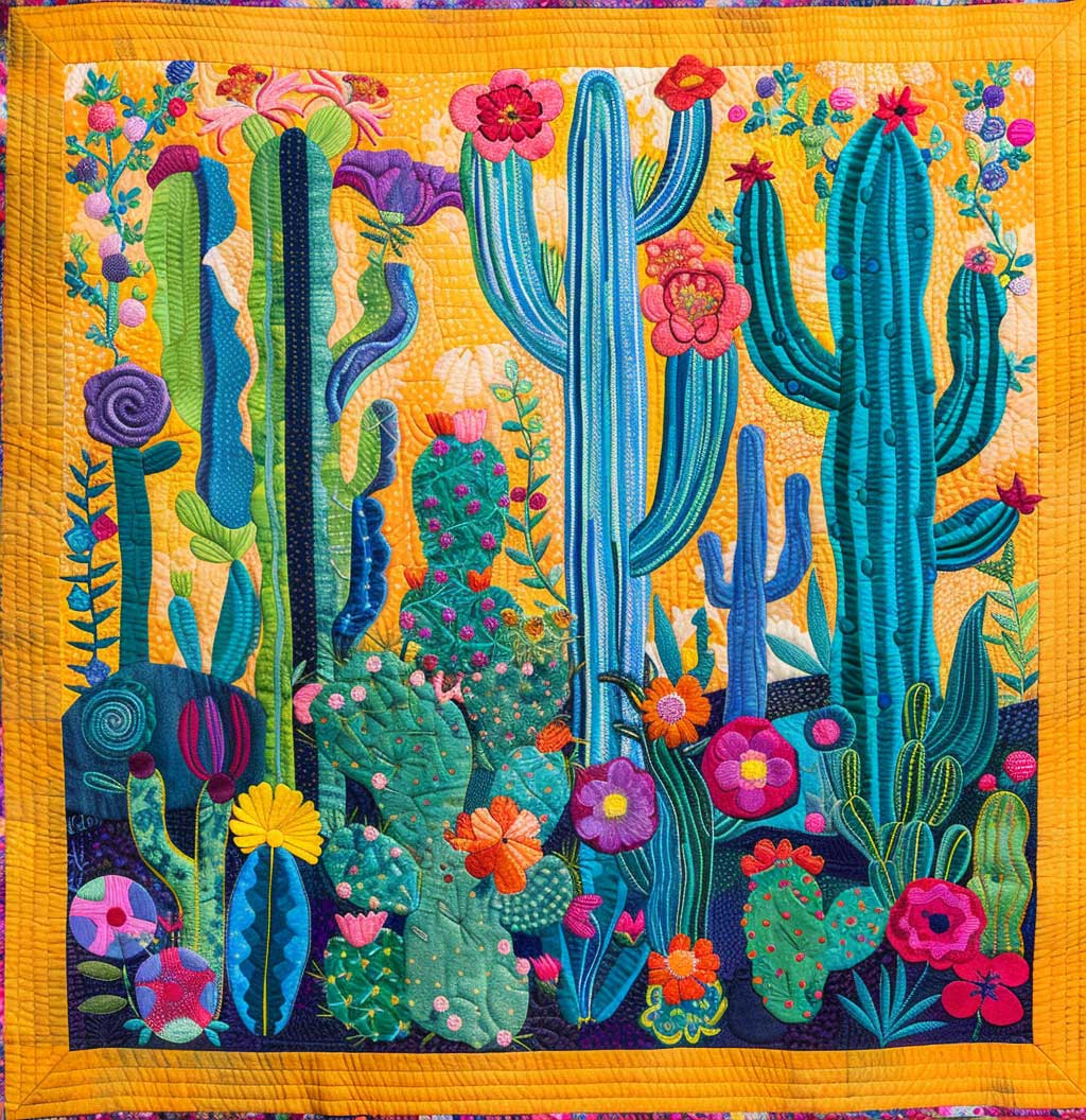 Morning Glory Cactus XR1608023CL Quilt