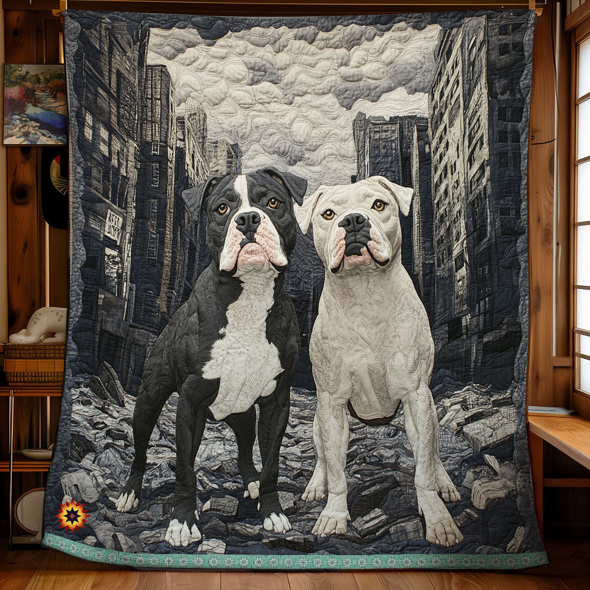 Pitbull I Will Protect You WU1612027CL Quilt