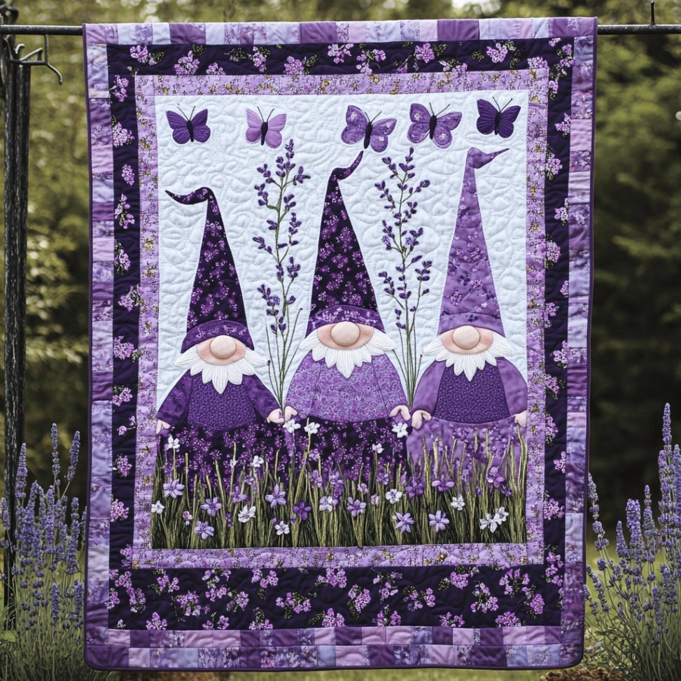 Purple Gnome WU2612094CL Quilt