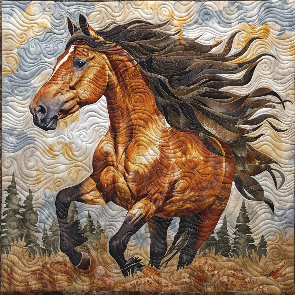 Running Horse XR1106002CL Quilt