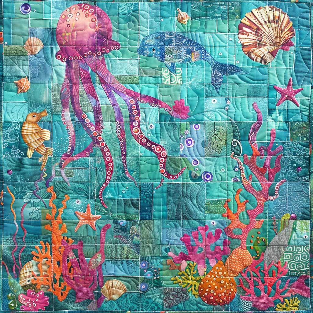 Sea Life XR0307012CL Quilt