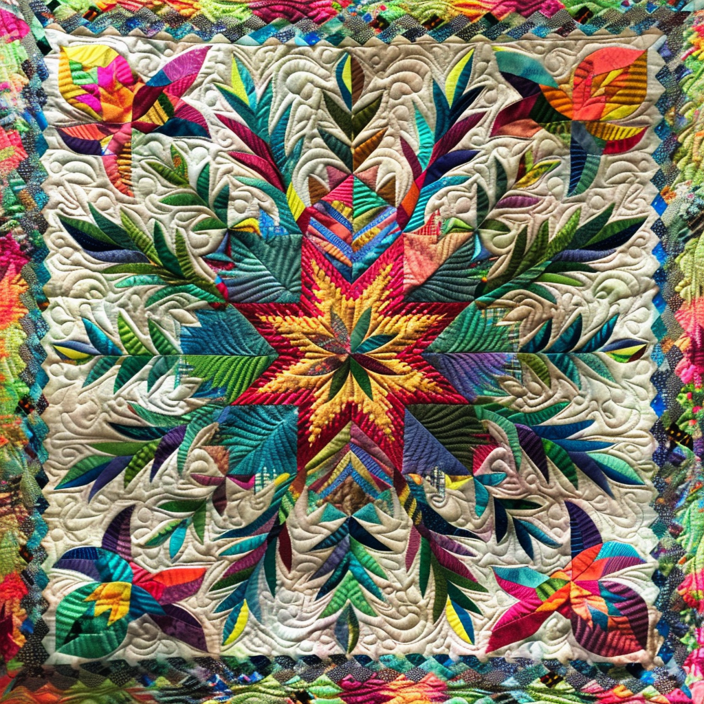 Star Flower XR2206008CL Quilt