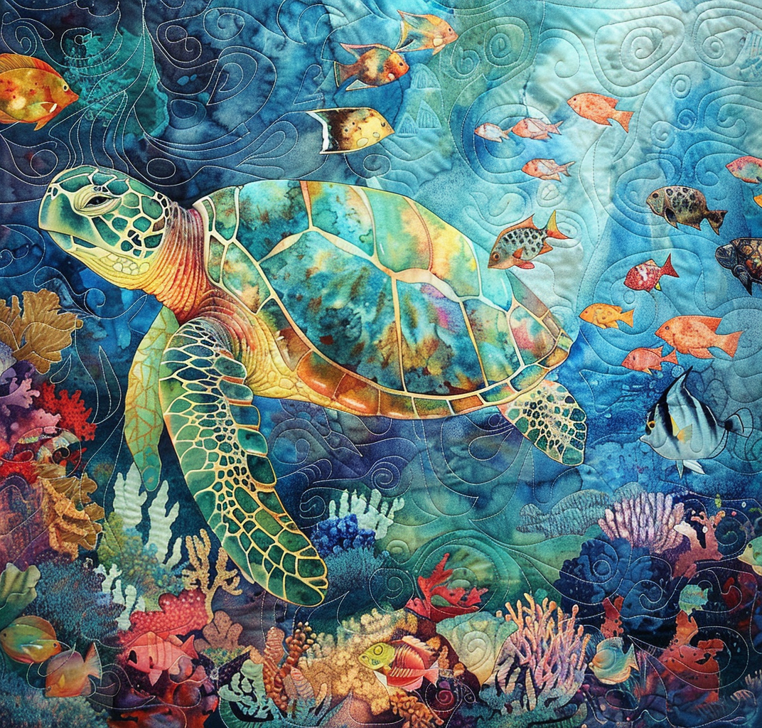 Turtle WJ0406017CL Quilt