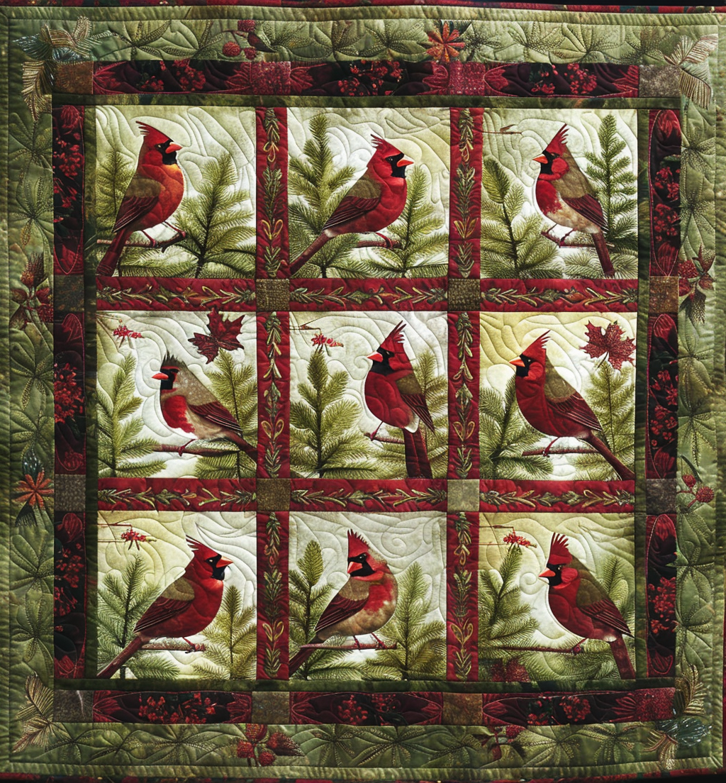 Red Cardinal WJ0306010CL Quilt