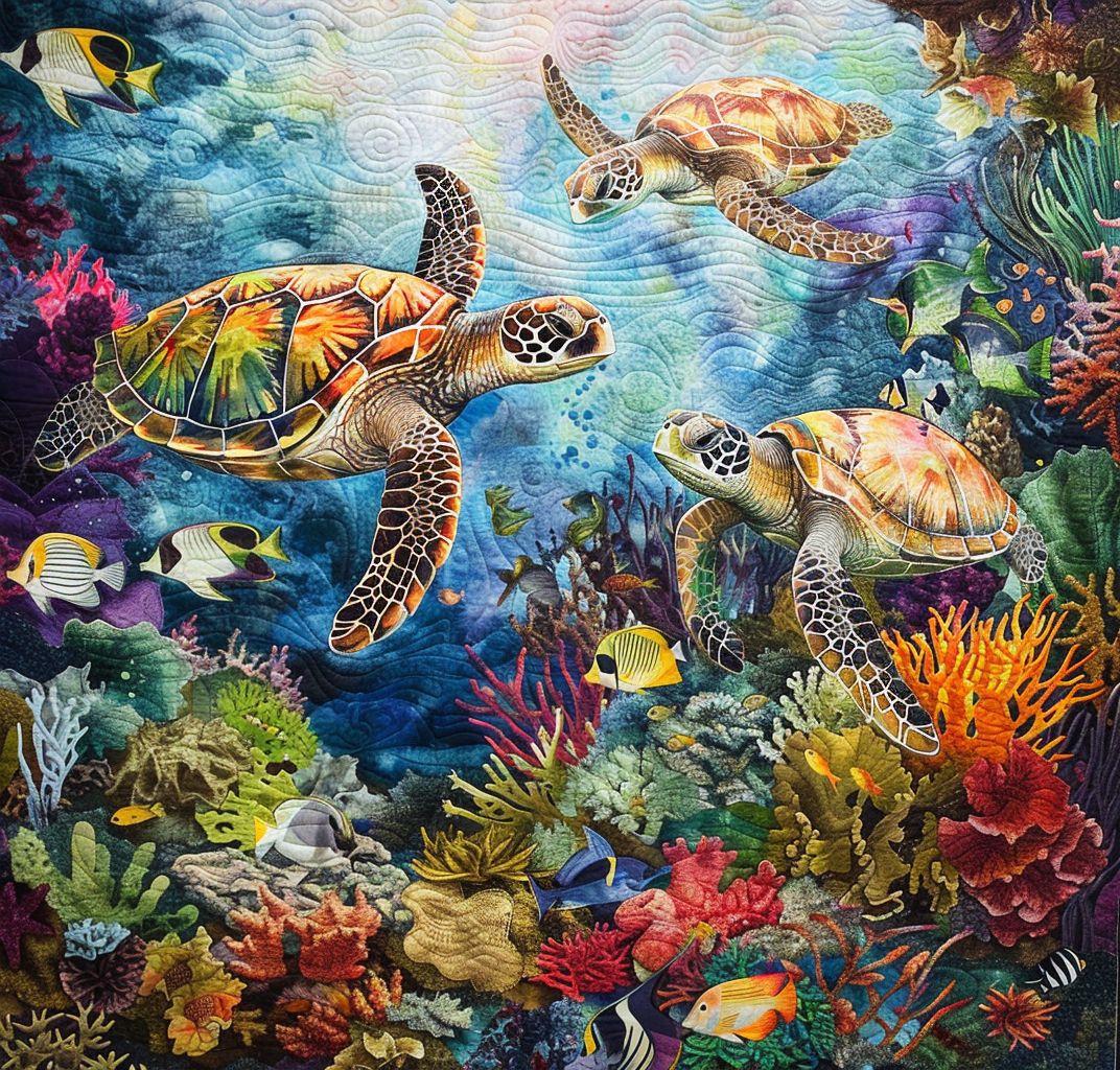 Turtle WJ0306017CL Quilt