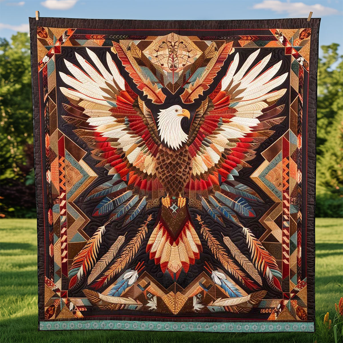 Eagle Feathers Of Freedom WP0909013CL Quilt