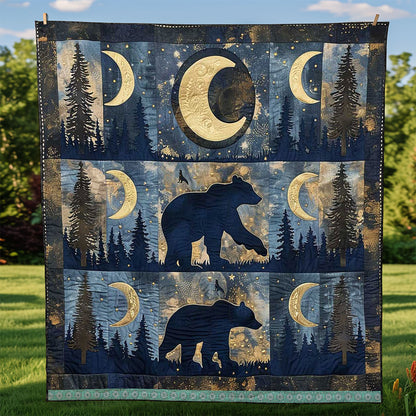 Silhouette Bear Crescent WP0509043CL Quilt