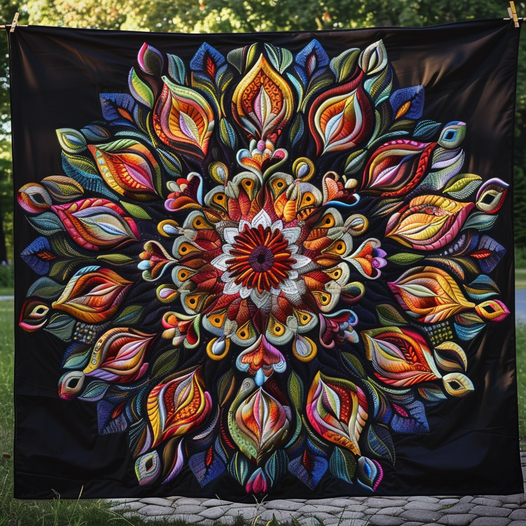 Dreamscape Flower WN1909021CL Quilt