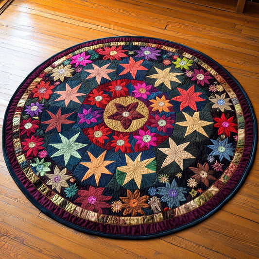 Harvest Floral CP0805023CL Quilted Round Mat