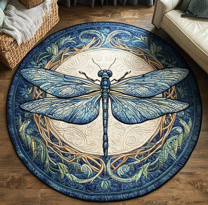 Love Dragonfly XR1203005CL Quilted Round Mat