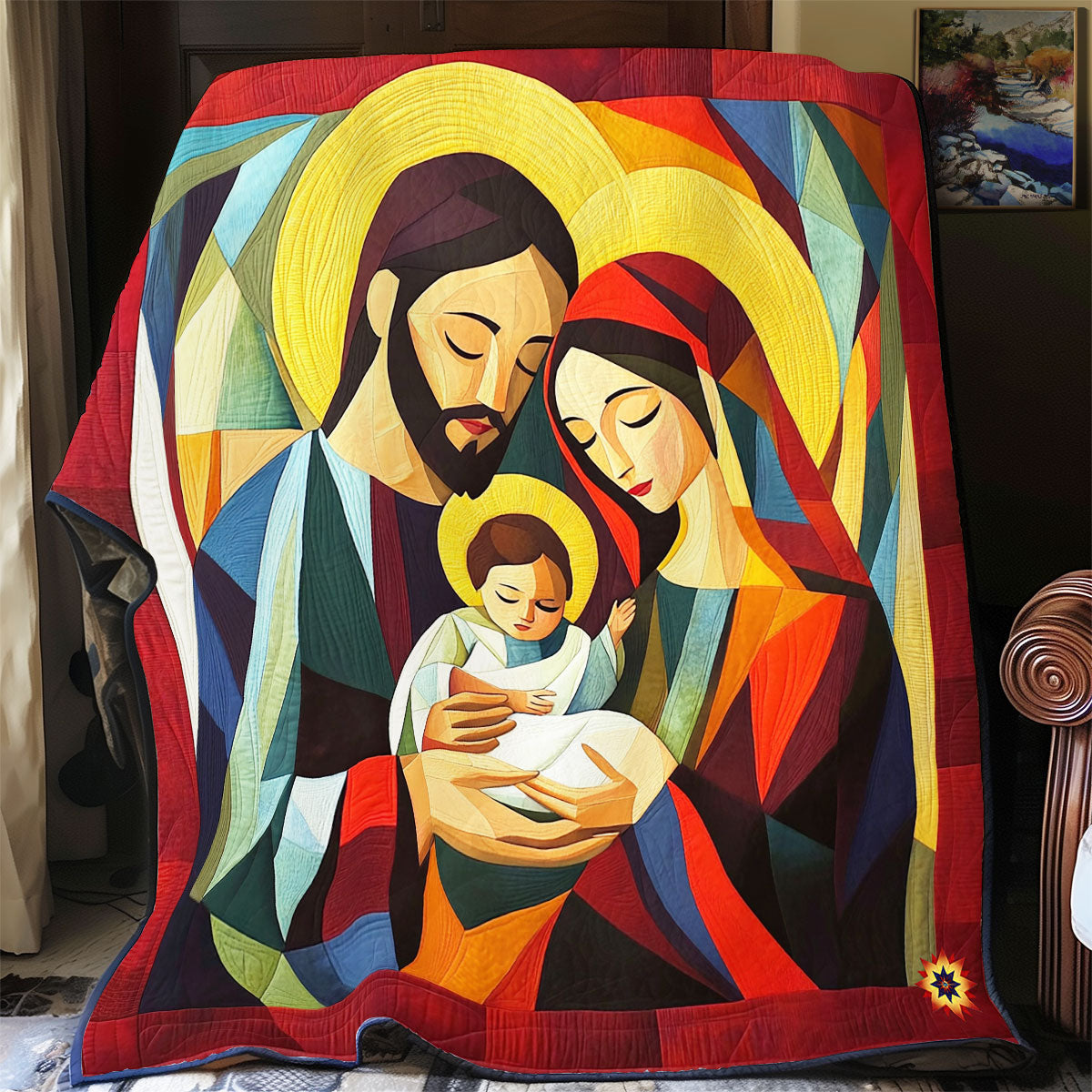 Abstract Holy Family WY1511009CL Quilt