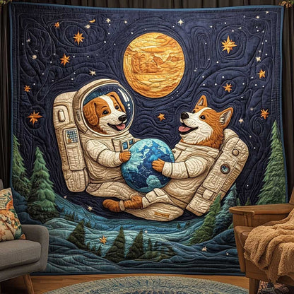 Astronaut Beagle WP1709017CL Quilt